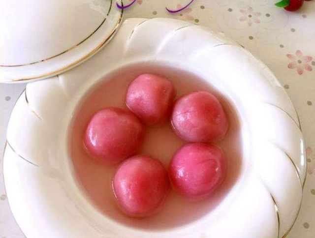 火龍果元宵 火龍果元宵